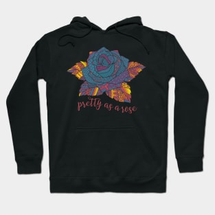 Pretty as a Rose - Multicolored Hoodie